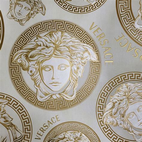 white and gold versace wallpaper